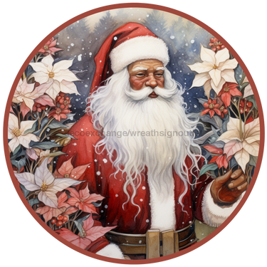 Christmas Sign, Santa Sign, DCO-00535, Sign For Wreath, 10